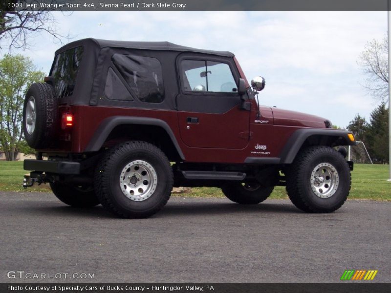 Sienna Pearl / Dark Slate Gray 2003 Jeep Wrangler Sport 4x4