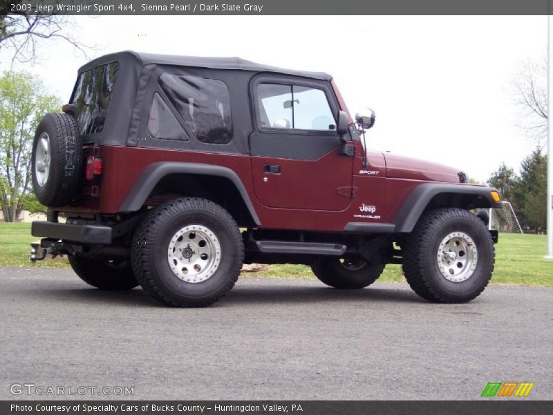 Sienna Pearl / Dark Slate Gray 2003 Jeep Wrangler Sport 4x4