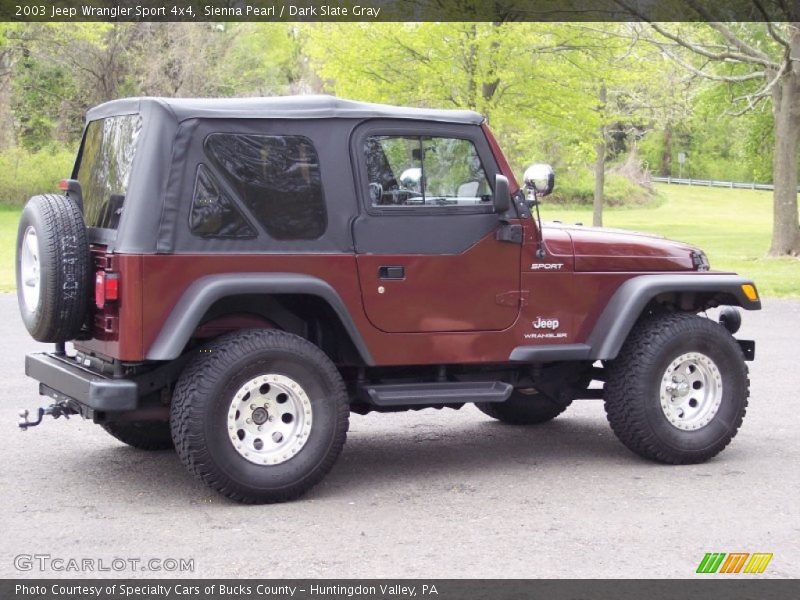 Sienna Pearl / Dark Slate Gray 2003 Jeep Wrangler Sport 4x4