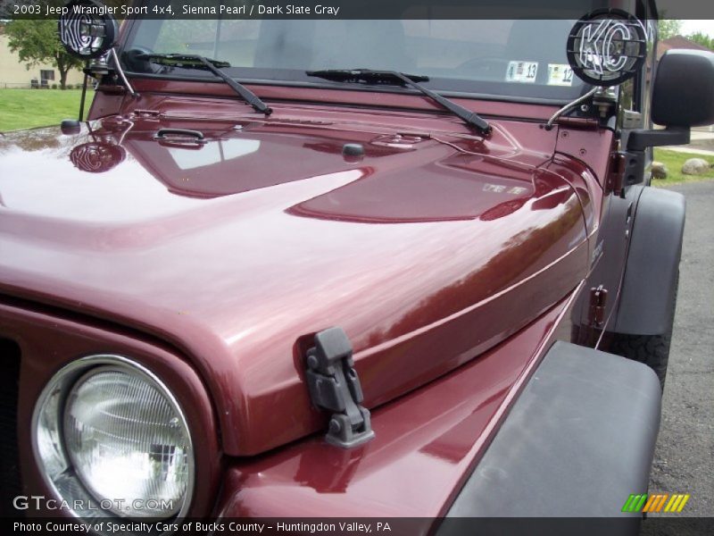 Sienna Pearl / Dark Slate Gray 2003 Jeep Wrangler Sport 4x4