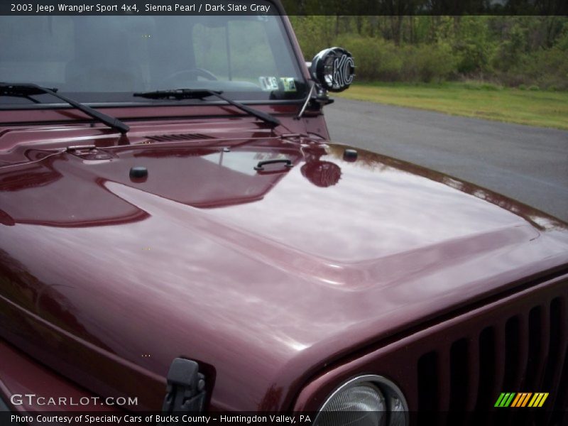 Sienna Pearl / Dark Slate Gray 2003 Jeep Wrangler Sport 4x4