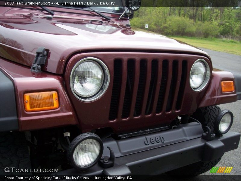 Sienna Pearl / Dark Slate Gray 2003 Jeep Wrangler Sport 4x4