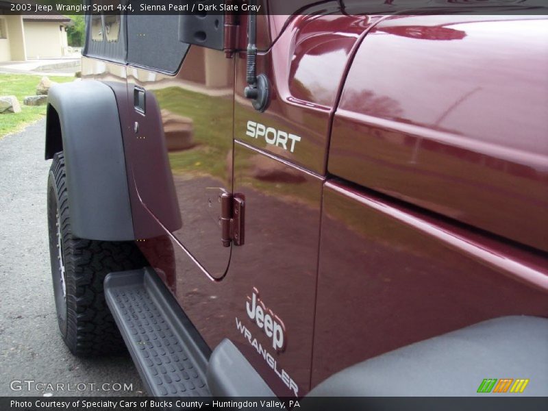 Sienna Pearl / Dark Slate Gray 2003 Jeep Wrangler Sport 4x4