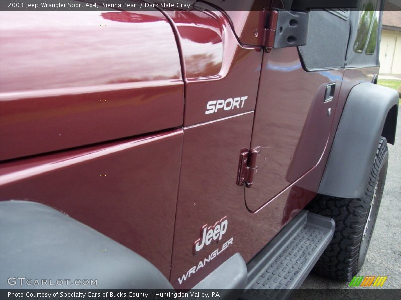 Sienna Pearl / Dark Slate Gray 2003 Jeep Wrangler Sport 4x4