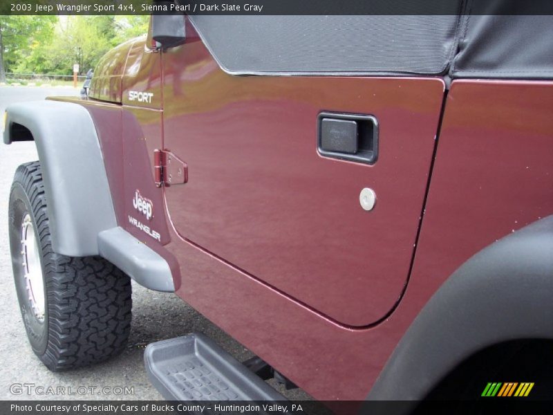 Sienna Pearl / Dark Slate Gray 2003 Jeep Wrangler Sport 4x4