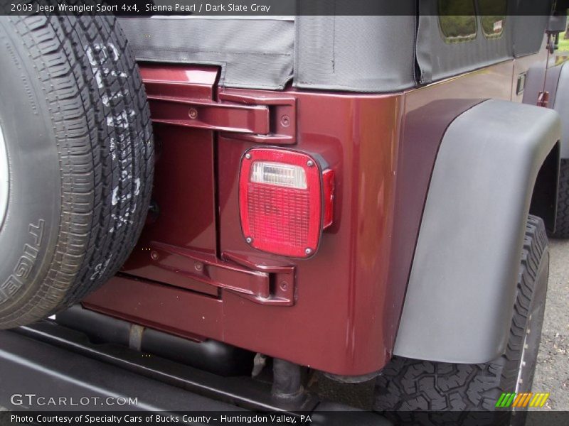 Sienna Pearl / Dark Slate Gray 2003 Jeep Wrangler Sport 4x4