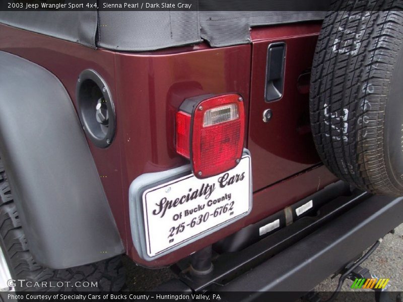 Sienna Pearl / Dark Slate Gray 2003 Jeep Wrangler Sport 4x4