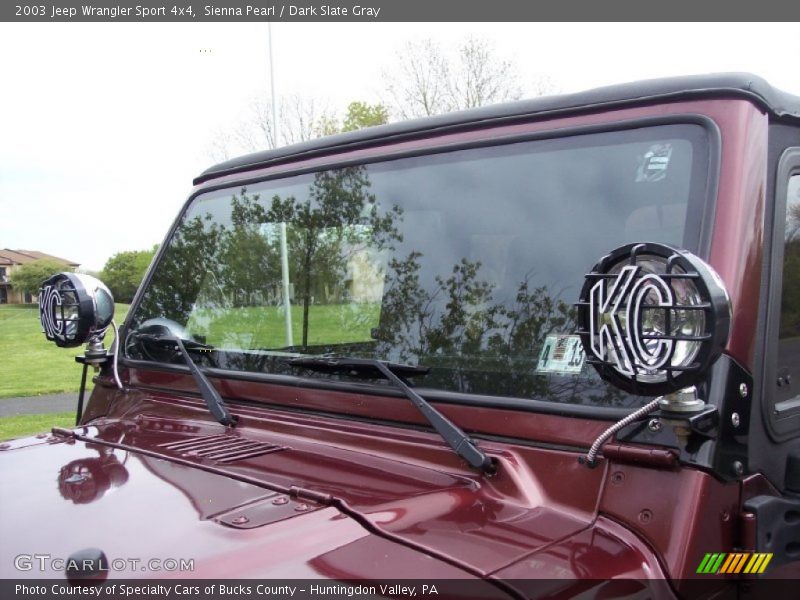 Sienna Pearl / Dark Slate Gray 2003 Jeep Wrangler Sport 4x4