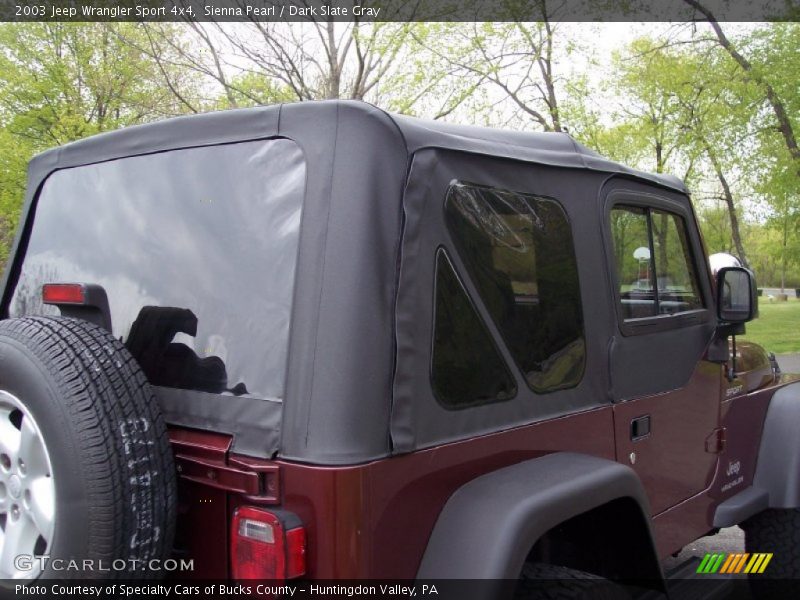 Sienna Pearl / Dark Slate Gray 2003 Jeep Wrangler Sport 4x4