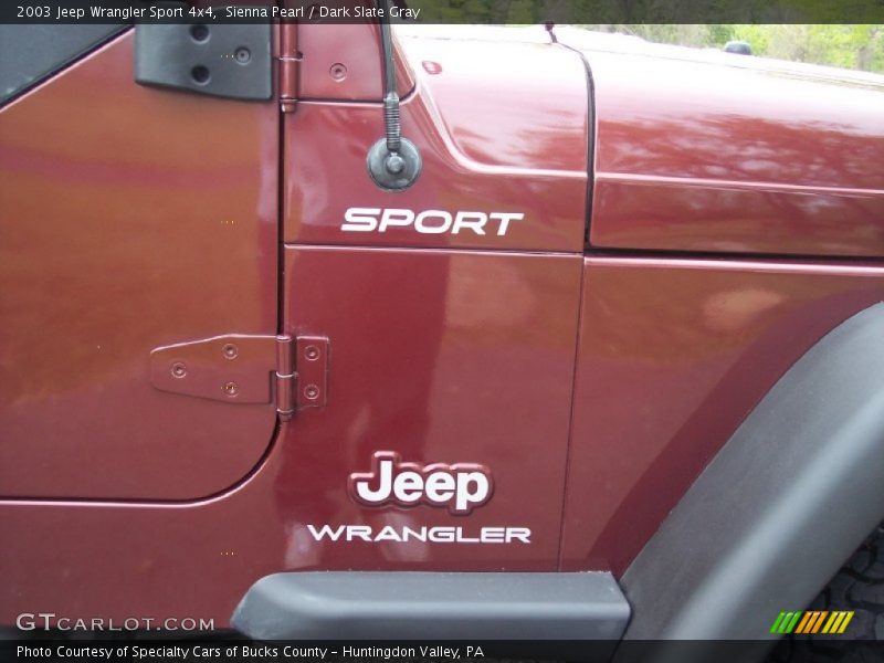 Sienna Pearl / Dark Slate Gray 2003 Jeep Wrangler Sport 4x4