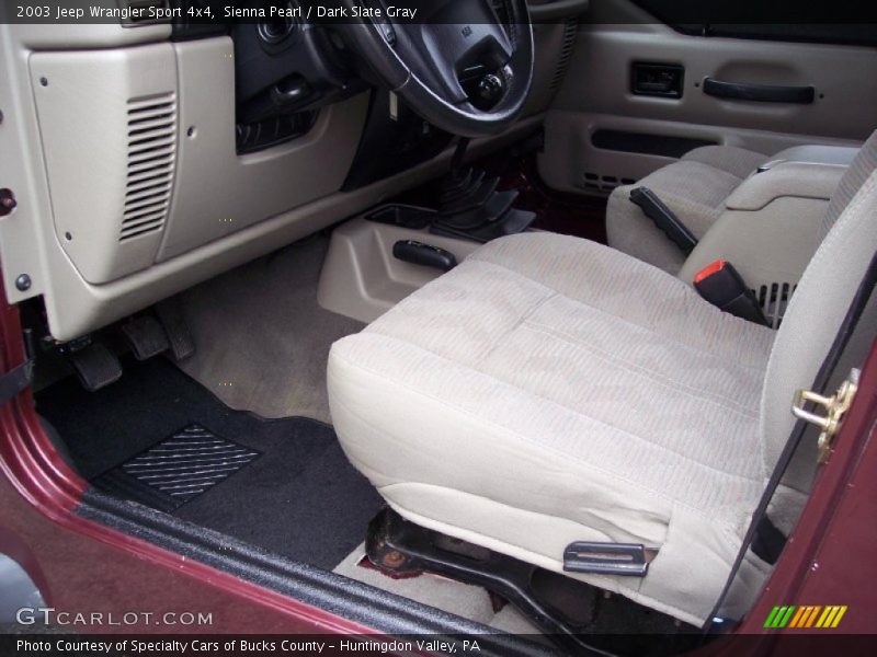 Sienna Pearl / Dark Slate Gray 2003 Jeep Wrangler Sport 4x4