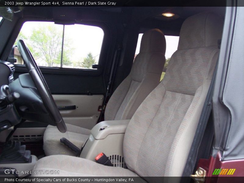 Sienna Pearl / Dark Slate Gray 2003 Jeep Wrangler Sport 4x4