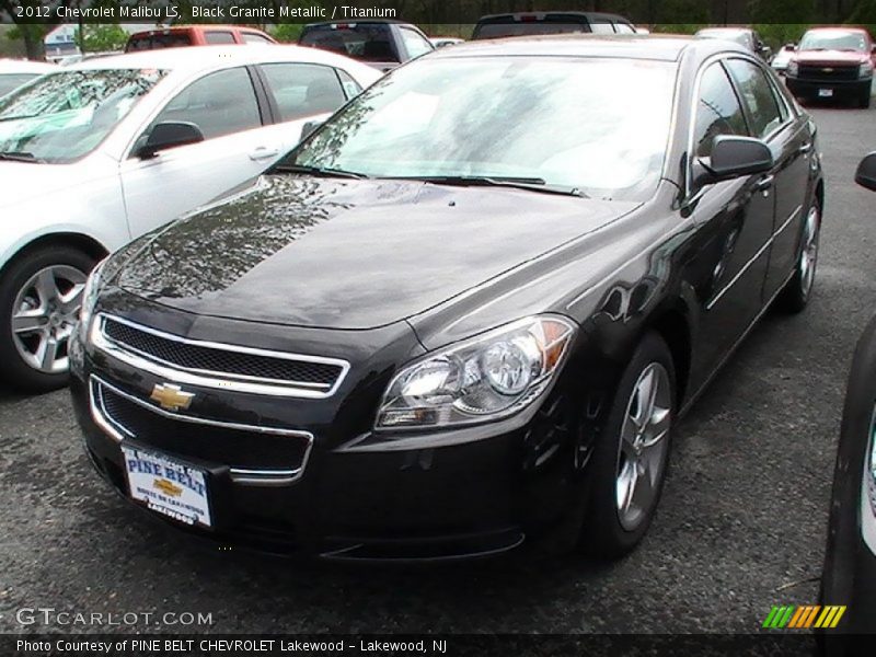 Black Granite Metallic / Titanium 2012 Chevrolet Malibu LS