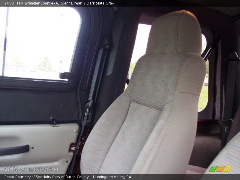Sienna Pearl / Dark Slate Gray 2003 Jeep Wrangler Sport 4x4