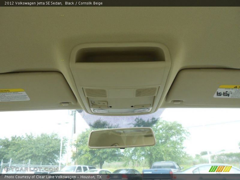Black / Cornsilk Beige 2012 Volkswagen Jetta SE Sedan