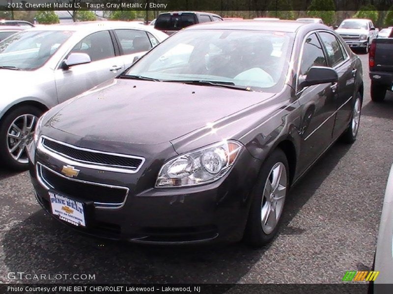Taupe Gray Metallic / Ebony 2012 Chevrolet Malibu LS