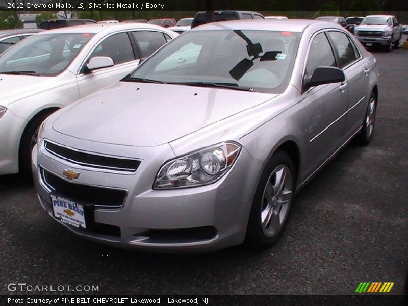 Silver Ice Metallic / Ebony 2012 Chevrolet Malibu LS