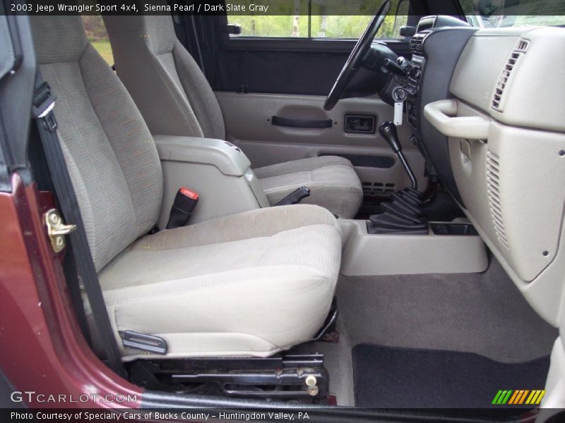 Sienna Pearl / Dark Slate Gray 2003 Jeep Wrangler Sport 4x4
