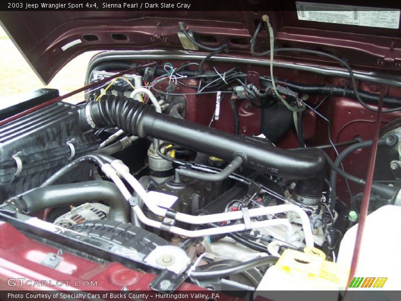 Sienna Pearl / Dark Slate Gray 2003 Jeep Wrangler Sport 4x4