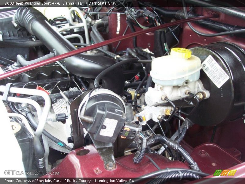 Sienna Pearl / Dark Slate Gray 2003 Jeep Wrangler Sport 4x4