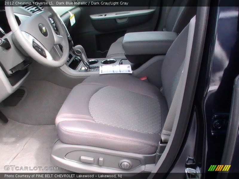Dark Blue Metallic / Dark Gray/Light Gray 2012 Chevrolet Traverse LS