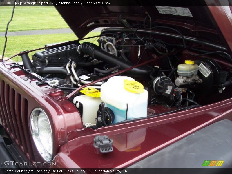 Sienna Pearl / Dark Slate Gray 2003 Jeep Wrangler Sport 4x4