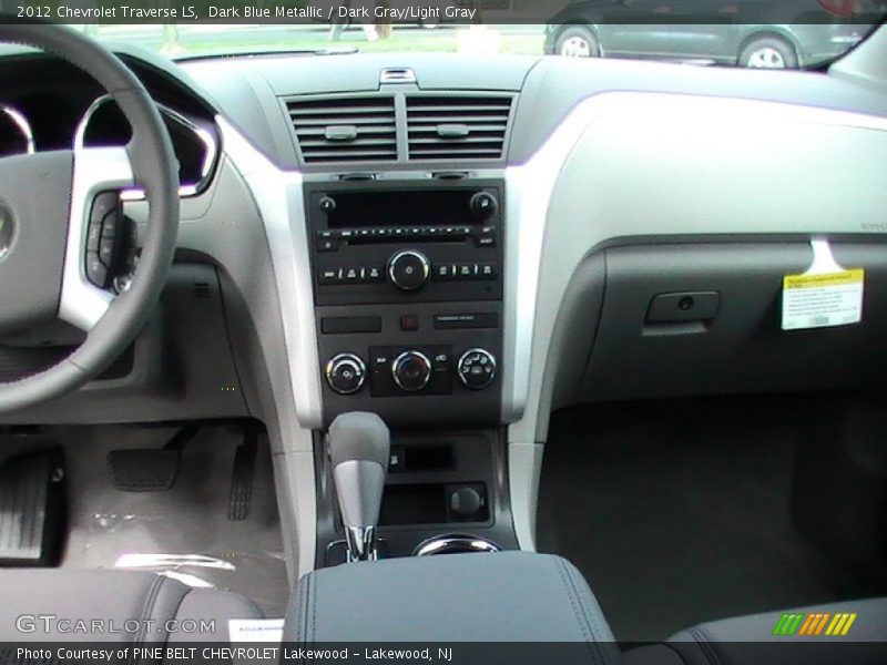 Dark Blue Metallic / Dark Gray/Light Gray 2012 Chevrolet Traverse LS