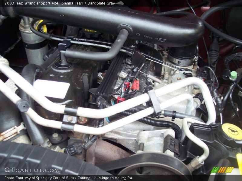 Sienna Pearl / Dark Slate Gray 2003 Jeep Wrangler Sport 4x4