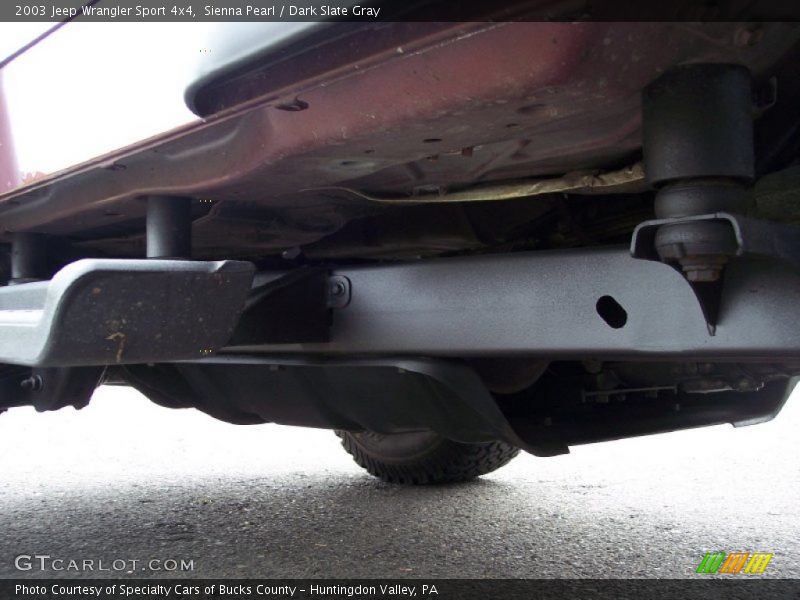 Sienna Pearl / Dark Slate Gray 2003 Jeep Wrangler Sport 4x4