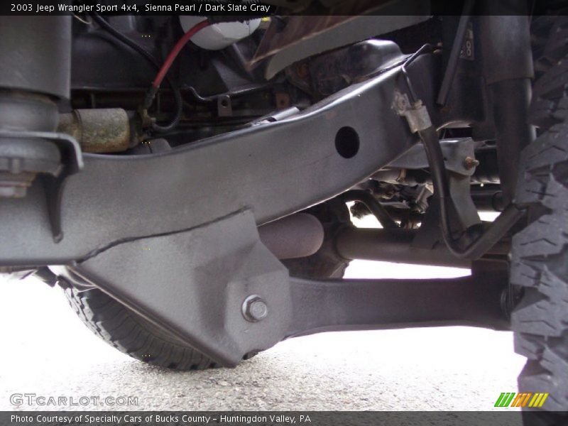 Sienna Pearl / Dark Slate Gray 2003 Jeep Wrangler Sport 4x4