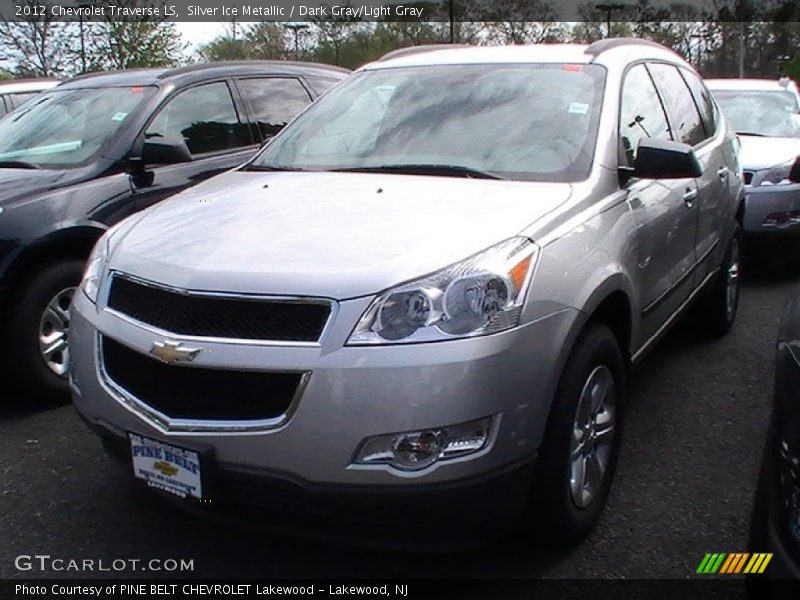 Silver Ice Metallic / Dark Gray/Light Gray 2012 Chevrolet Traverse LS