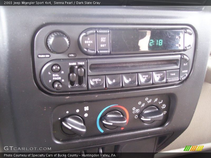 Sienna Pearl / Dark Slate Gray 2003 Jeep Wrangler Sport 4x4
