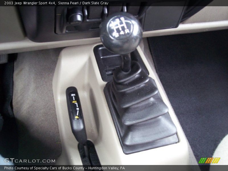 Sienna Pearl / Dark Slate Gray 2003 Jeep Wrangler Sport 4x4