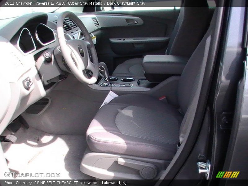 Cyber Gray Metallic / Dark Gray/Light Gray 2012 Chevrolet Traverse LS AWD