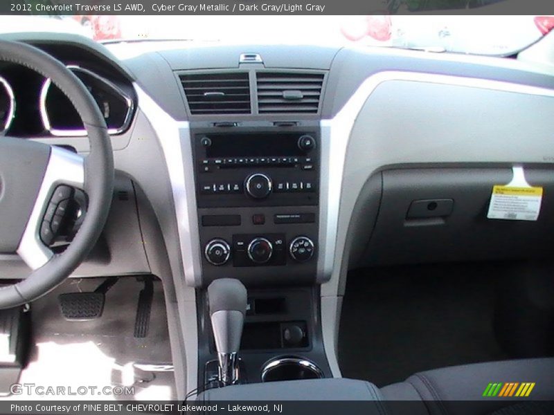 Cyber Gray Metallic / Dark Gray/Light Gray 2012 Chevrolet Traverse LS AWD