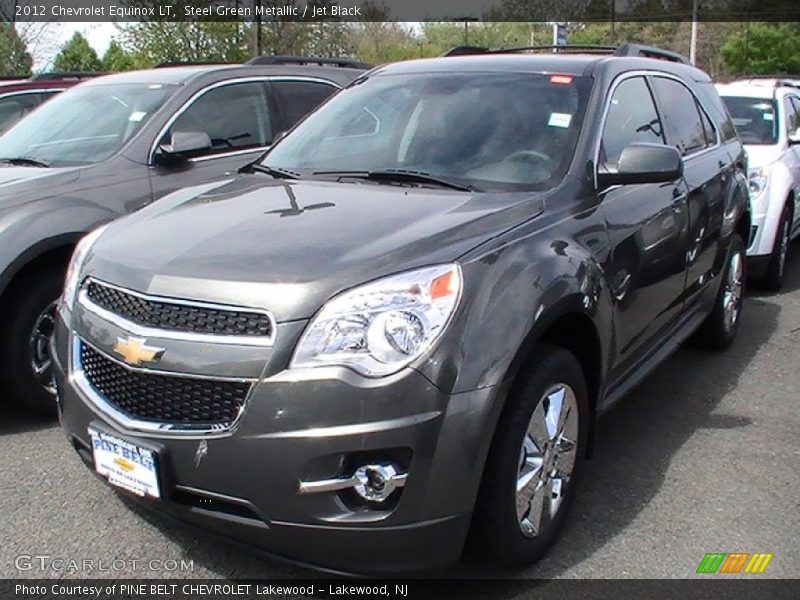 Steel Green Metallic / Jet Black 2012 Chevrolet Equinox LT