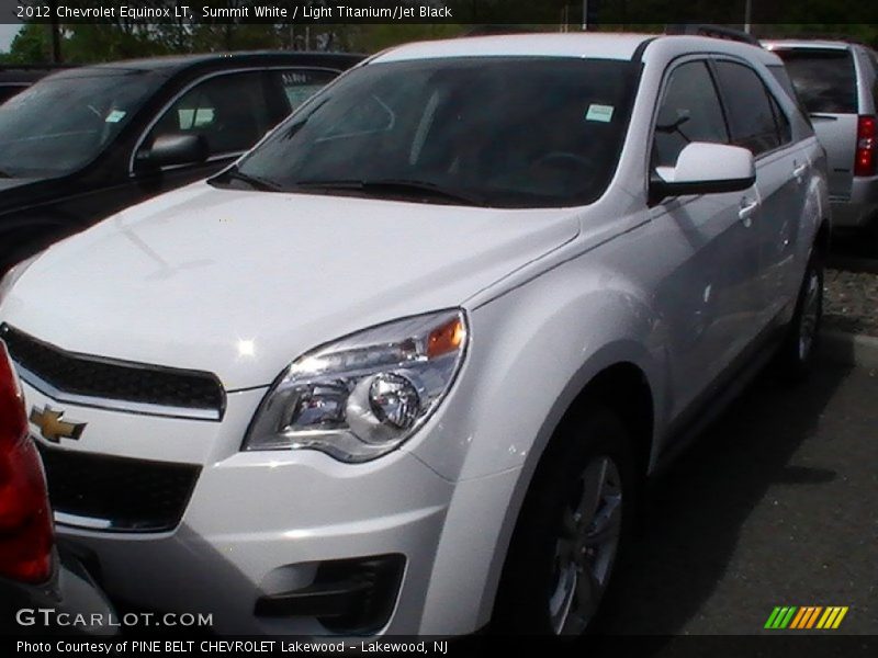 Summit White / Light Titanium/Jet Black 2012 Chevrolet Equinox LT