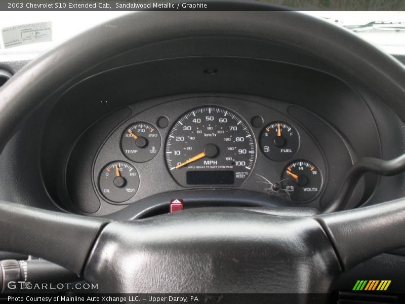 Sandalwood Metallic / Graphite 2003 Chevrolet S10 Extended Cab