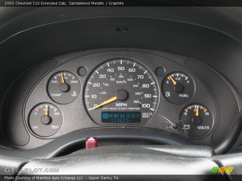 Sandalwood Metallic / Graphite 2003 Chevrolet S10 Extended Cab