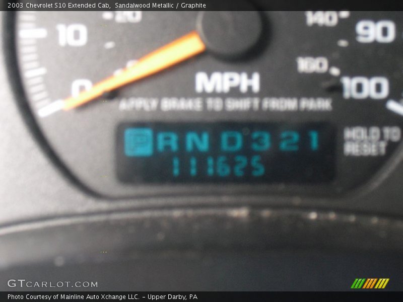 Sandalwood Metallic / Graphite 2003 Chevrolet S10 Extended Cab