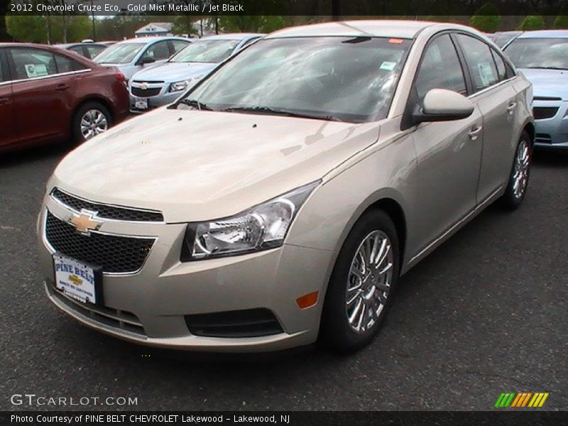 Gold Mist Metallic / Jet Black 2012 Chevrolet Cruze Eco