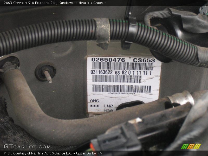 Sandalwood Metallic / Graphite 2003 Chevrolet S10 Extended Cab