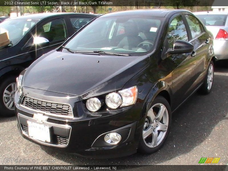 Black / Jet Black/Dark Titanium 2012 Chevrolet Sonic LTZ Sedan