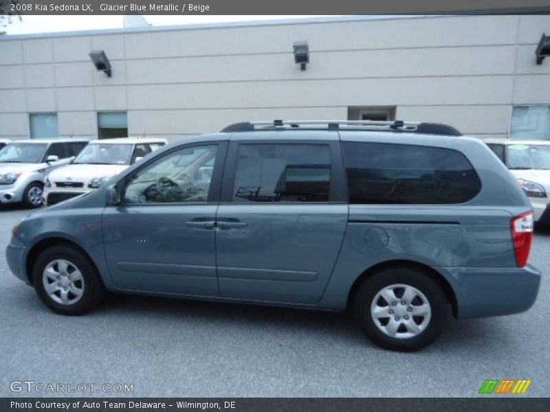 Glacier Blue Metallic / Beige 2008 Kia Sedona LX