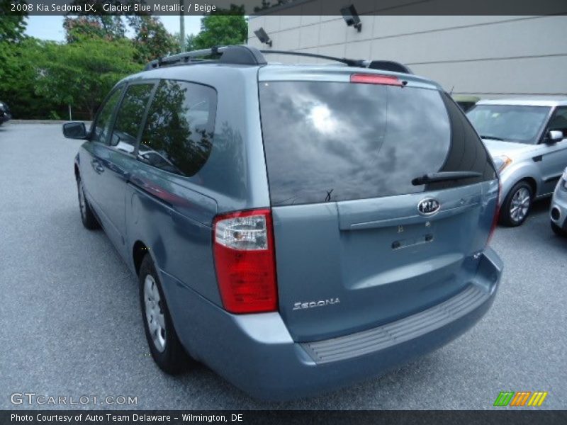 Glacier Blue Metallic / Beige 2008 Kia Sedona LX