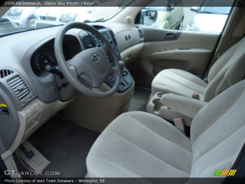 Glacier Blue Metallic / Beige 2008 Kia Sedona LX