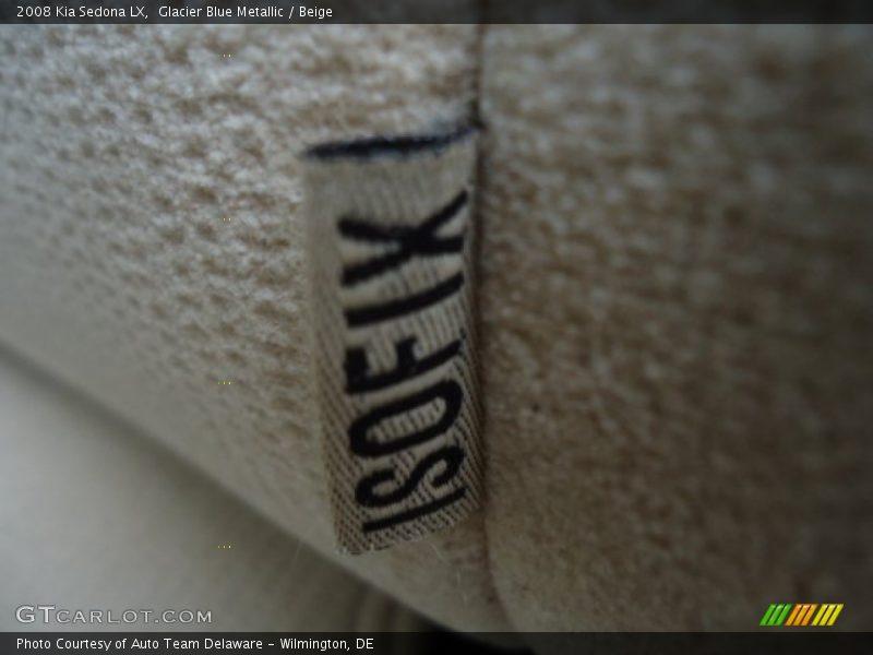 Glacier Blue Metallic / Beige 2008 Kia Sedona LX