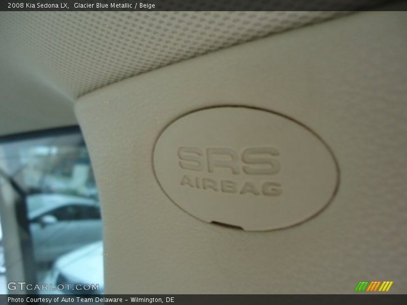 Glacier Blue Metallic / Beige 2008 Kia Sedona LX