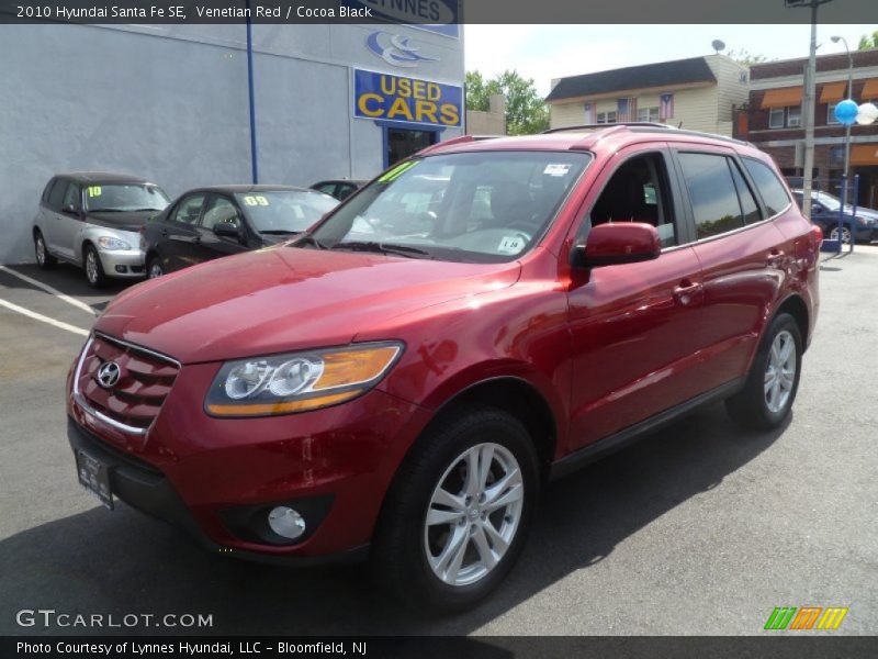Venetian Red / Cocoa Black 2010 Hyundai Santa Fe SE