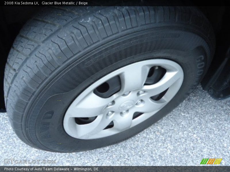 Glacier Blue Metallic / Beige 2008 Kia Sedona LX